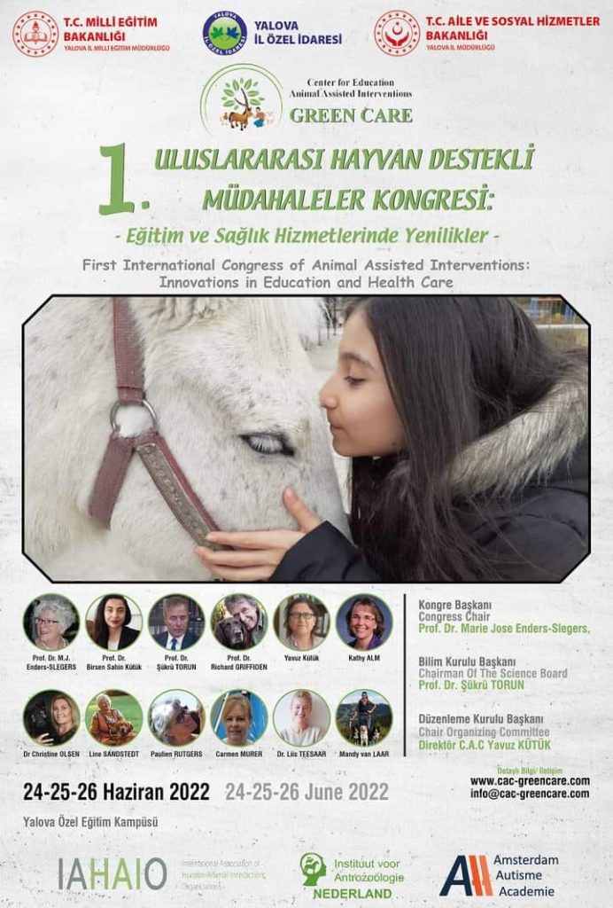 1. Uluslararası Hayvan Destekli Müdahaleler Kongresi:Eğitim ve Sağlık 1. Uluslararası Hayvan Destekli Müdahaleler Kongresi:Eğitim ve Sağlık Hizmetlerinde Yenilikler Yenilikler